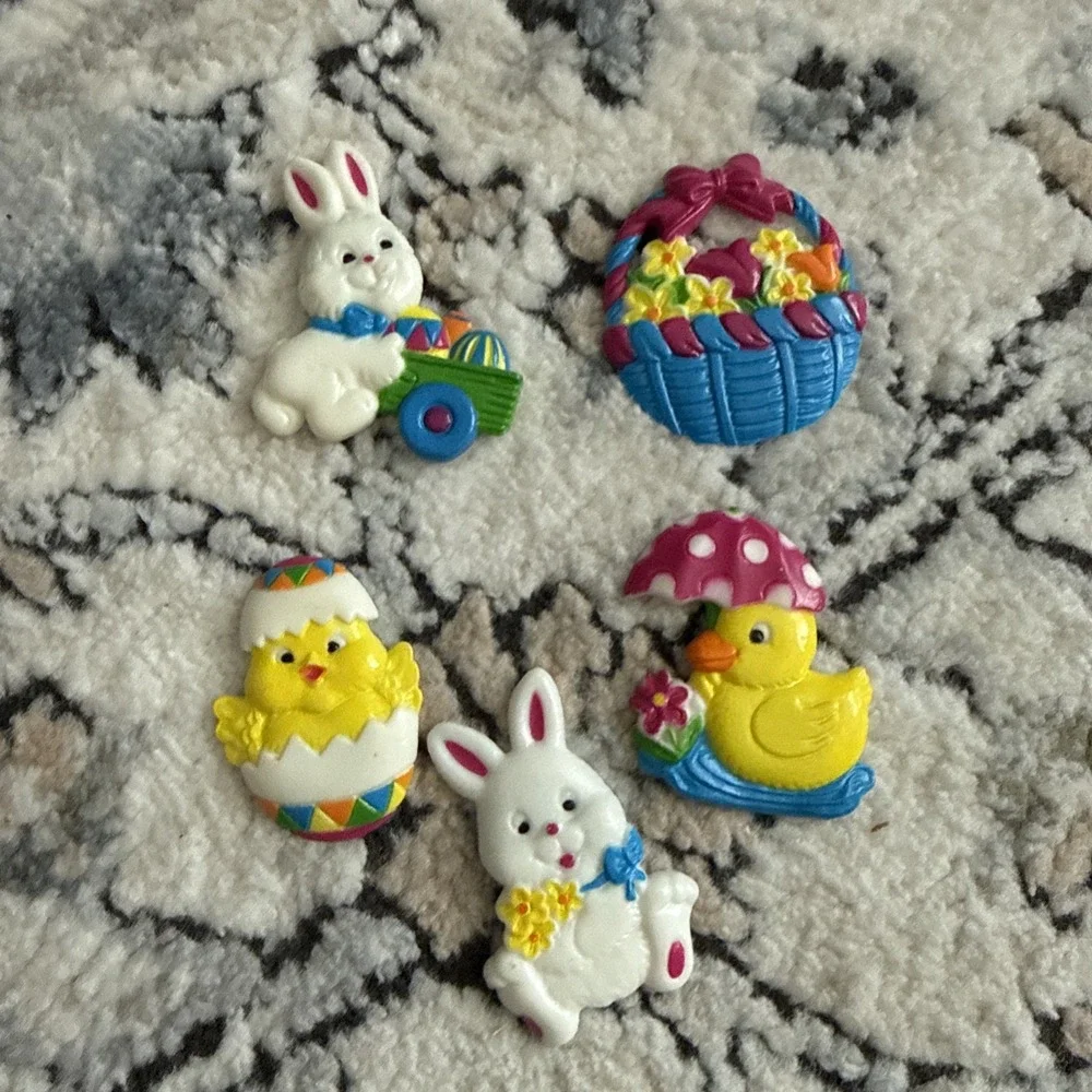 Vintage Hallmark Easter Magnet Set 5 Pieces